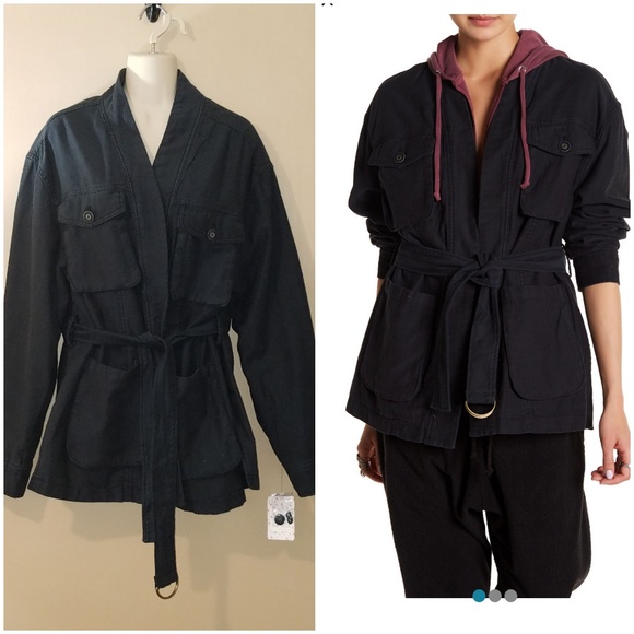 Free People Jackets & Blazers - Free People Coat black size MEDIUM